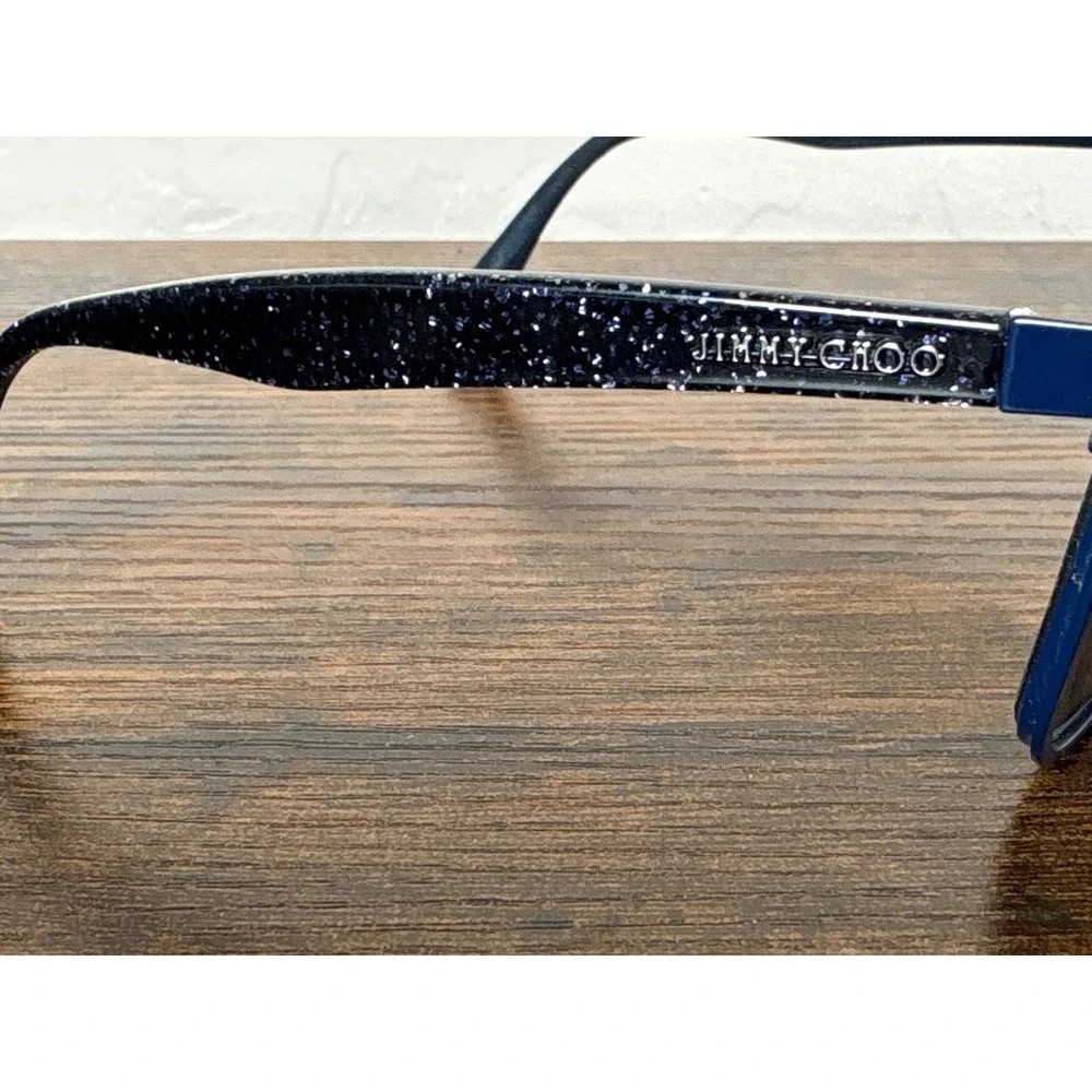 Jimmy Choo JC189 Navy Blue Glitter Cat Eye Eyeglass FRAMES Made in Italy JOJ 140